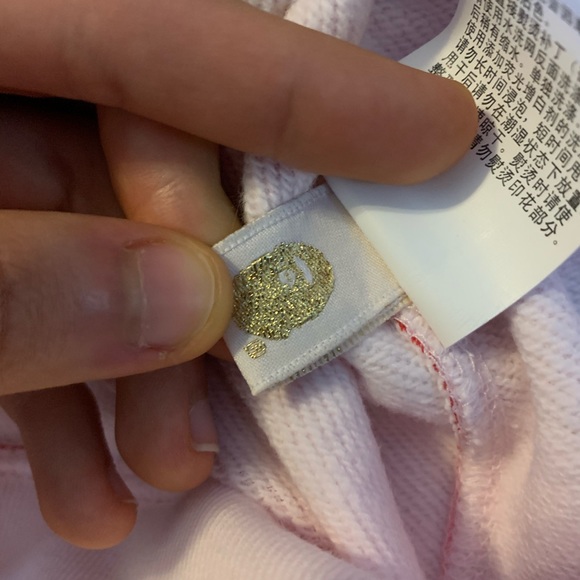 Bape Pink ABC Camo Shark Hoodie Zip-Up - Picture 6 of 8